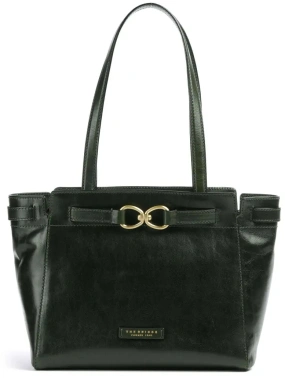 Сумка тоут женская The Bridge Isotta 04642501/I2 темно-зеленая натур.кожа