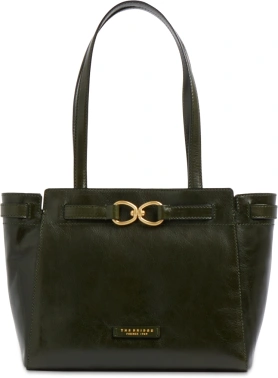 Сумка тоут женская The Bridge Isotta 04642501/I2 темно-зеленая натур.кожа