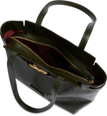 Сумка тоут женская The Bridge Isotta 04642501/I2 темно-зеленая натур.кожа