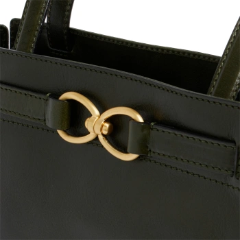 Сумка тоут женская The Bridge Isotta 04642501/I2 темно-зеленая натур.кожа