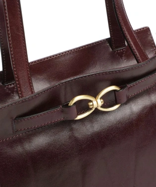 Сумка тоут женская The Bridge Isotta 04642501/YF бордовая натур.кожа