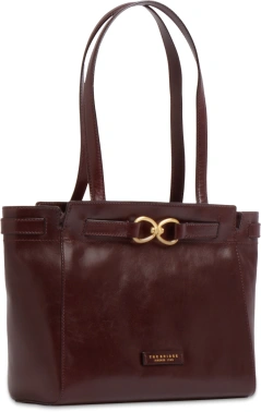 Сумка тоут женская The Bridge Isotta 04642501/YF бордовая натур.кожа