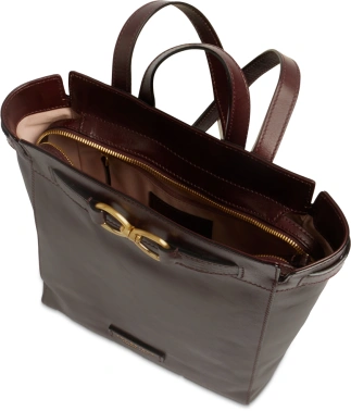 Рюкзак женский The Bridge Isotta 04644501/YF темно-коричневый кожа