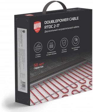 Кабель нагревательный Royal Thermo Doublepower Cable  RTDC 2-17-1200