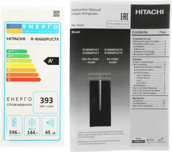 Холодильник Hitachi R-W660PUC7X GC