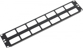 Кабельный органайзер горизонтальный ЦМО ГКО-О-2-9005 двухсторонний окна 2U шир.:19