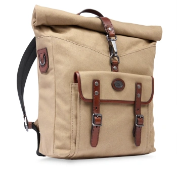 Рюкзак The Bridge Guido 061925FU/F7 роллтоп песочный/коричневый хлопок/натур.кожа