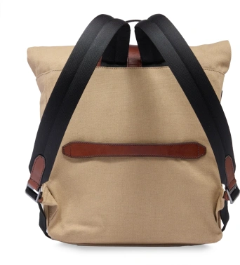 Рюкзак The Bridge Guido 061925FU/F7 роллтоп песочный/коричневый хлопок/натур.кожа