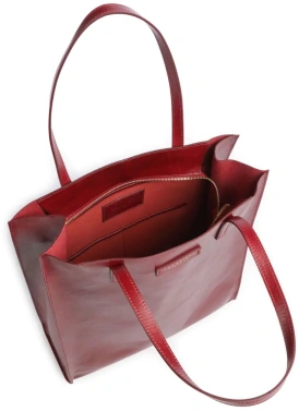 Сумка шоппер The Bridge Mirra 04130401/2E малиновая натур.кожа