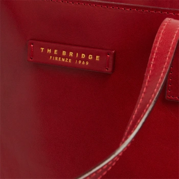 Сумка шоппер The Bridge Mirra 04130401/2E малиновая натур.кожа
