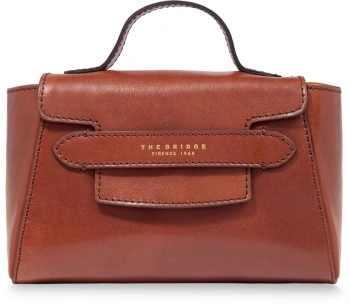 Сумка кросс-боди женская The Bridge Lucrezia 04153501/14 коричневая натур.кожа