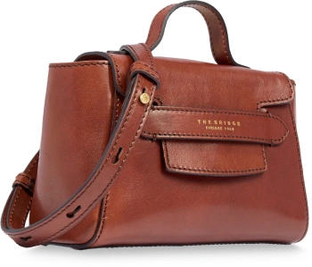 Сумка кросс-боди женская The Bridge Lucrezia 04153501/14 коричневая натур.кожа