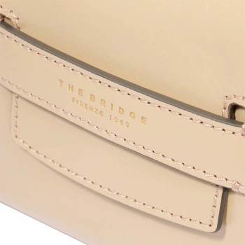 Сумка кросс-боди женская The Bridge Lucrezia 04153501/TH бежевая натур.кожа