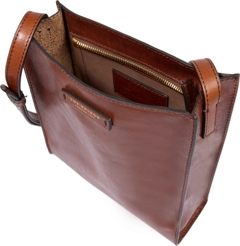 Сумка кросс-боди женская The Bridge Mirra 04160501/14 коричневая натур.кожа