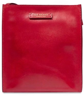 Сумка кросс-боди женская The Bridge Mirra 04160501/2E красная натур.кожа