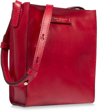 Сумка кросс-боди женская The Bridge Mirra 04160501/2E красная натур.кожа