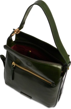 Сумка The Bridge Ingrid 04572501/I2 темно-зеленая натур.кожа