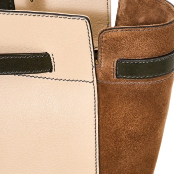 Сумка тоут женская The Bridge Isotta Wow 0464350P/YV бежевая натур.кожа/замша