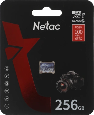 Флеш карта microSDXC 256GB Netac  P500 Ultra