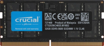 Память DDR5 32GB 5600MHz Crucial  CT32G56C46S5