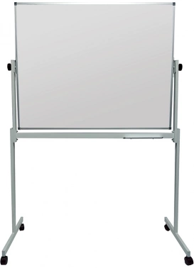 Доска магнитно-маркерная Silwerhof Daily белый 100x120см алюминиевая рама на роликах вращающаяся