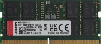 Память DDR5 32GB 6400MHz Kingston  KVR64V52BS8-32