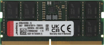 Память DDR5 16GB 6400MHz Kingston  KVR64V52BS8-16