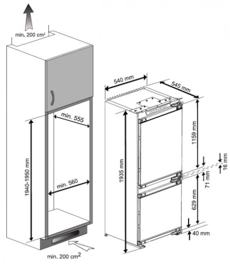 Холодильник Beko Diffusion BCNA306E2S