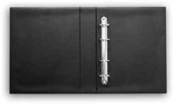 Папка на 4-х D-кольцах Silwerhof Create верт. ПВХ 0.6мм черный