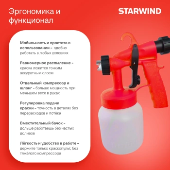 Краскопульт Starwind SGS650