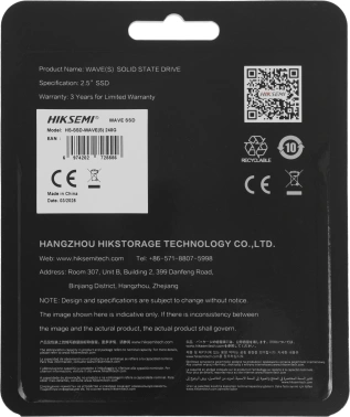 Накопитель SSD Hikvision SATA-III 240GB HS-SSD-WAVE(S) 240G