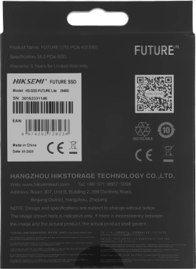 Накопитель SSD Hikvision PCIe 4.0 x4 2TB HS-SSD-FUTURE LITE 2048G