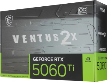 Видеокарта MSI PCI-E 5.0  RTX 5060 TI 16G VENTUS 2X OC PLUS