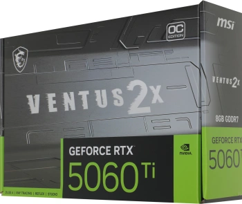 Видеокарта MSI PCI-E 5.0  RTX 5060 TI 8G VENTUS 2X OC PLUS