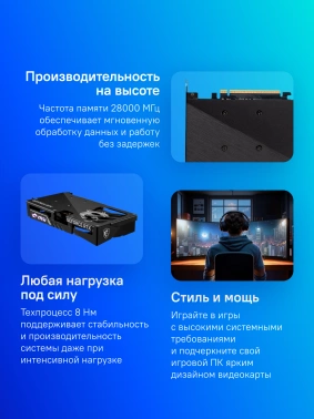 Видеокарта MSI PCI-E 5.0  RTX 5060 8G GAMING OC