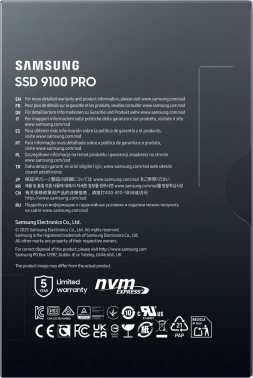 Накопитель SSD Samsung PCIe 5.0 x4 4TB MZ-VAP4T0BW 9100 Pro