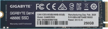 Накопитель SSD Gigabyte PCIe 4.0 x4 250GB G440E250G 4000E