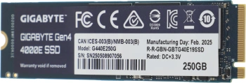 Накопитель SSD Gigabyte PCIe 4.0 x4 250GB G440E250G 4000E
