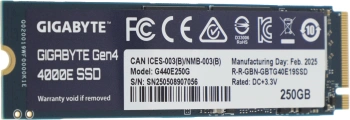 Накопитель SSD Gigabyte PCIe 4.0 x4 250GB G440E250G 4000E