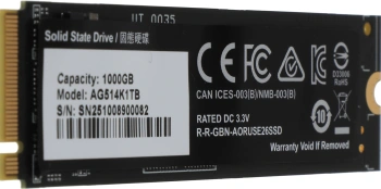 Накопитель SSD Gigabyte PCIe 5.0 x4 1000GB AG514K1TB Aorus Gen5 14000