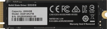 Накопитель SSD Gigabyte PCIe 5.0 x4 2000GB AG514K2TB Aorus Gen5 14000
