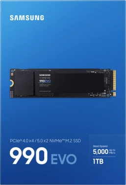 Накопитель SSD Samsung PCIe 4.0 x4 1TB MZ-V9E1T0B/AM 990 EVO