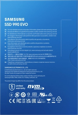 Накопитель SSD Samsung PCIe 4.0 x4 1TB MZ-V9E1T0B/AM 990 EVO