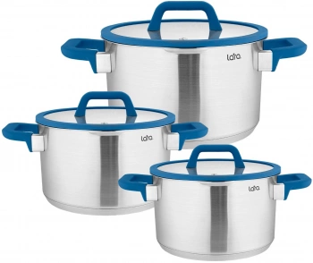 Набор кастрюль Lara Сапфир LR02-79