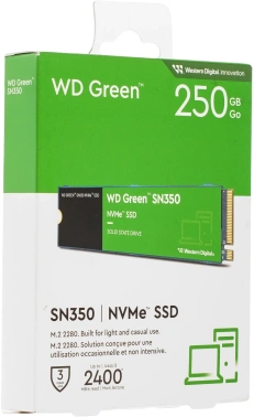 Накопитель SSD WD PCIe 3.0 x4 250GB WDS250G2G0C