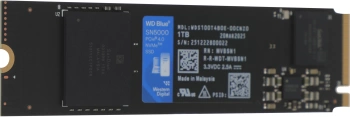 Накопитель SSD WD PCIe 4.0 x4 1TB WDS100T4B0E SN5000