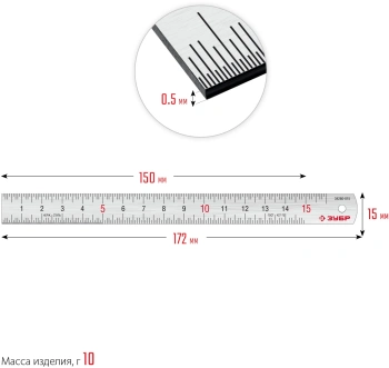 Линейка Зубр  Профессионал