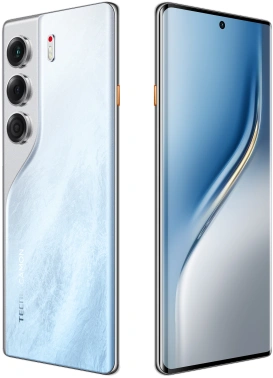 Смартфон Tecno Camon 40 Pro 5G 256Gb 12Gb белый ледяной моноблок 3G 4G 2Sim 6.78