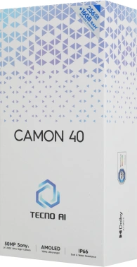 Смартфон Tecno Camon 40 256Gb 8Gb зеленый моноблок 3G 4G 2Sim 6.78