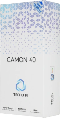 Смартфон Tecno Camon 40 256Gb 12Gb зеленый моноблок 3G 4G 2Sim 6.78